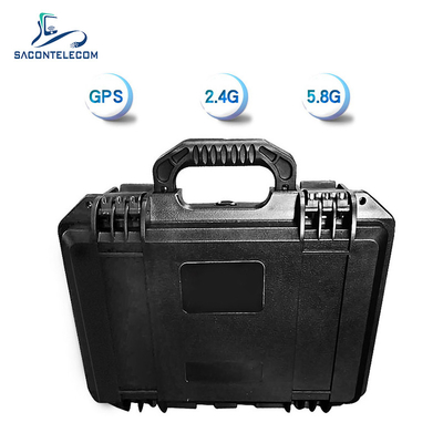 Distancia de la emisión el 1.5km de la señal del abejón de la maleta construida en la antena 2.4G 5.8G GPS