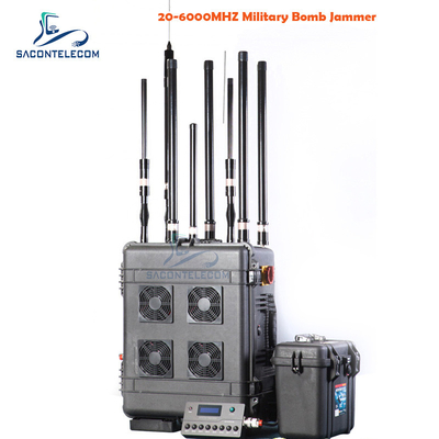 VHF UHF Manpack Convoy Bomb Jammer VSWR 400w DC28V Fuente de señal DDS